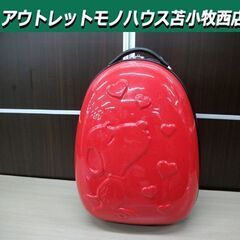 スヌーピー スーツーケース たまご型 赤 幅40x奥行27x高さ...