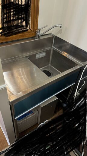 業務用シンク90×60、電気温水器セット