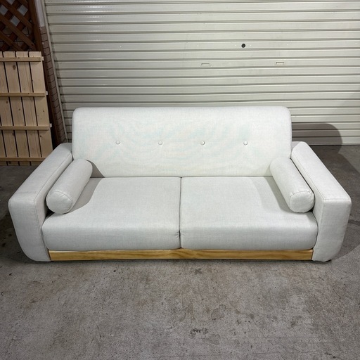 【売約済】2人掛けソファー ロータイプ ソファー クッション付