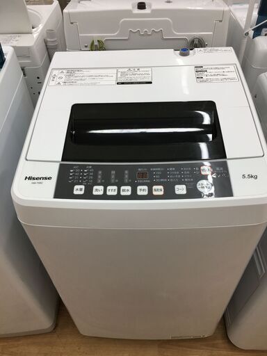 ★ジモティ割あり★ ハイセンス　Hisense 洗濯機 HW-T55C 5.5kg 18年製 動作確認／クリーニング済み SJ6930