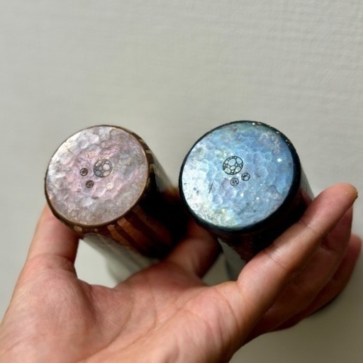 無形文化財 鎚起銅器 【玉川堂】ビールカップペア