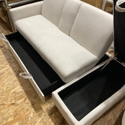 多機能ソファ 2人掛け 収納付き ソファベッド　家具 ダイニングセット
