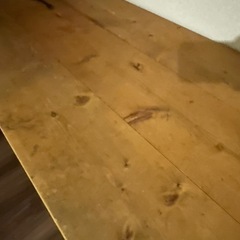 パイン材の長机の画像