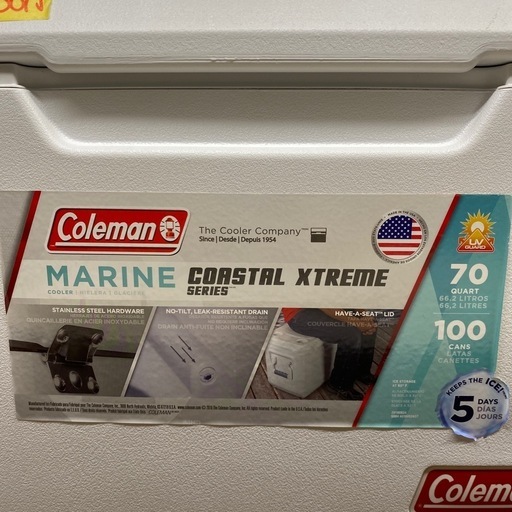 【Coleman クーラーボックス 66.2L】クリーニング済み【管理番号13108】