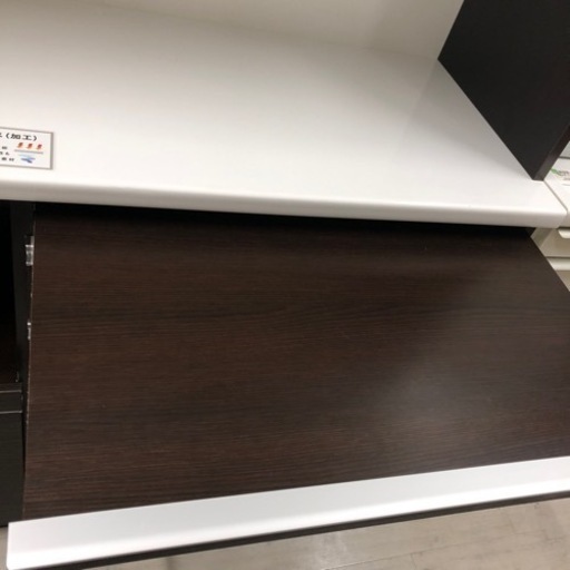 松田家具レンジボードスライド扉ダークブラウンソフトクローズモイス加工【トレファク堺福田店】