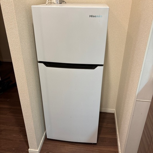 【9/19受け取りのみ】Hisense冷蔵庫120L 2021年製