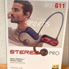 【新品】骨伝導ヘッドセット　イヤホン　マイク付き　Bluetoothの画像