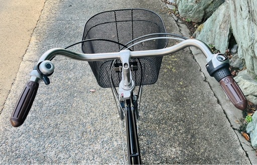 【27インチ自転車】内装3段変速、LEDオートライト　前後タイヤ、前カゴ新品