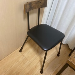 【美品】ダイニングテーブル3点セット(DTステイン70MBR/DCステインSD MBR)の画像