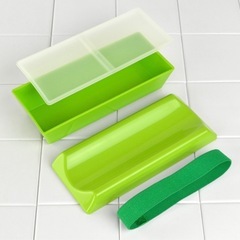 新品　お弁当箱 ジェルクール ペコ fitシリーズ 1段 550ml 保冷剤一体型フタ　ピンクの画像