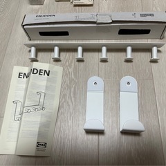 【新品】IKEA／ENUDDEN エヌーデン  ハンガー 扉/ドア用, ホワイトの画像