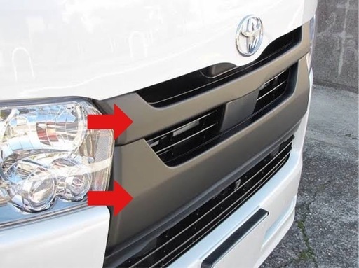 ハイエース　フロント　グリル　カバー　新車外し