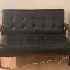 0円 カリモク風ソファ　二人用