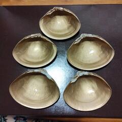ハマグリ　貝殻　金塗り　５個セット