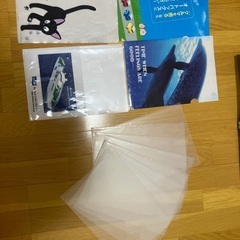 A5リングファイル、B7カードケース、クリアブック、タンスシート、プラ底板の画像