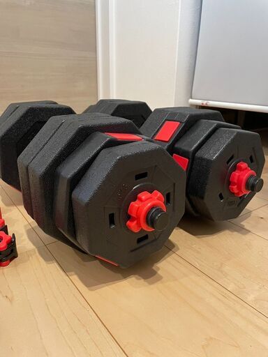 ダンベル 20kg×2個 Wout バーベルにもなる ダンベル