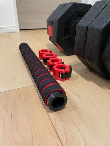 ダンベル 20kg×2個 Wout バーベルにもなる ダンベル