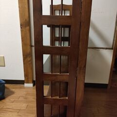 木製　折りたたみ棚の画像