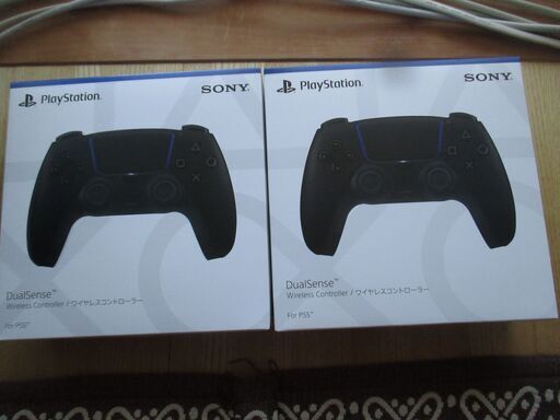 （新品未開封）PS純正 DualSense ワイヤレスコントローラー ミッドナイト ブラック CFI-ZCT1J01 × （2個セット）