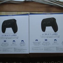 （新品未開封）PS純正 DualSense ワイヤレスコントローラー ミッドナイト ブラック CFI-ZCT1J01 × （2個セット）の画像