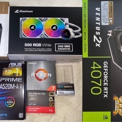 【新品】ゲーミングPC Ryzen7 5700X RTX4070 SSD1TB メモリ16GBの画像
