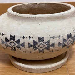 【受皿付き】底穴付き陶器のガーデンポット