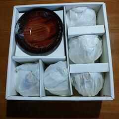 有田焼幸七釜 七代目 茶器５客セット 茶托と箱無しの画像