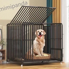 大型犬　ケージ　屋根付きの画像