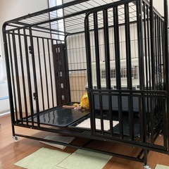 大型犬　ケージ　屋根付きの画像