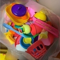［美品］ママゴトセット大量です。カゴ付き