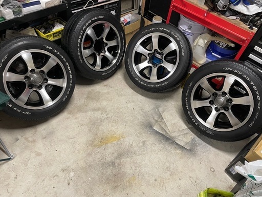 ハイエース　ホイール　プラド純正風味