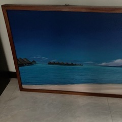 海の油絵の画像