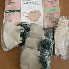 不織布マスク　未使用品の画像