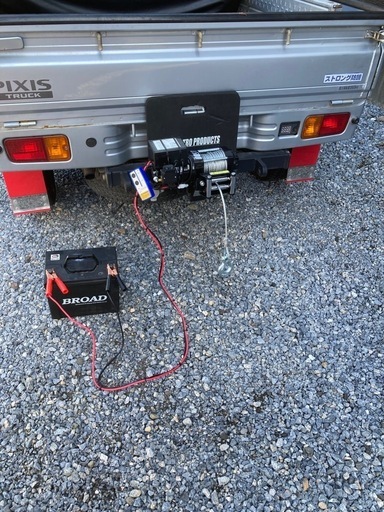 【売れました】①ヒッチウインチ リモコン付き　12V ATV4500lbs