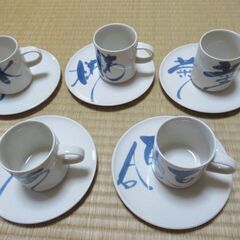 コーヒーカップ＆お皿セット　5客