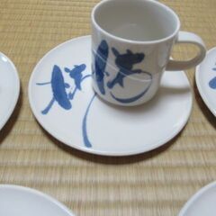 コーヒーカップ＆お皿セット　5客の画像