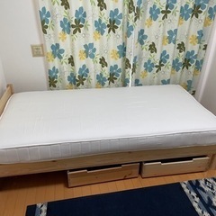 パイン材ベッドの中古が安い！激安で譲ります・無料であげます
