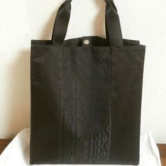  ◆フォション FAUCHON ハンドバッグ 中古品 ブラックの画像