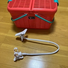 かご、スマホスタンド(フレキシブルアーム)セット