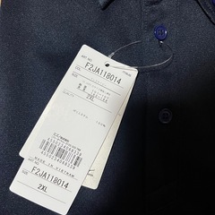 【新品】ミズノ 制電ワークポロシャツ 半袖 ネイビー  2XLの画像