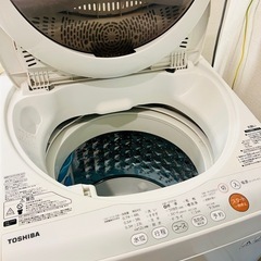 東芝　洗濯機　5kg AW−5GC2　の画像