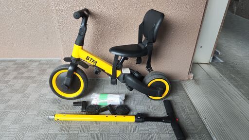 5 in 1三輪車（三輪車・ハンドル三輪車・自転車・補助輪バランスバイク・バランスバイク）