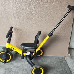 5 in 1三輪車（三輪車・ハンドル三輪車・自転車・補助輪バランスバイク・バランスバイク）の画像