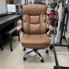 N2409-007 ドウシシャ マネージャーチェア ベデル BMC キズ汚れ有り 昇降動作確認済み　の画像