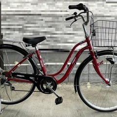 自転車　丸石サイクル(Maruishi) シェルブール レッド ...