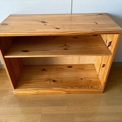 0円！パイン材 棚 差し上げます！ の画像