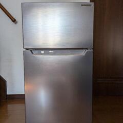 ヤマダ 冷蔵庫２ドア (87L・右開き) シルバー