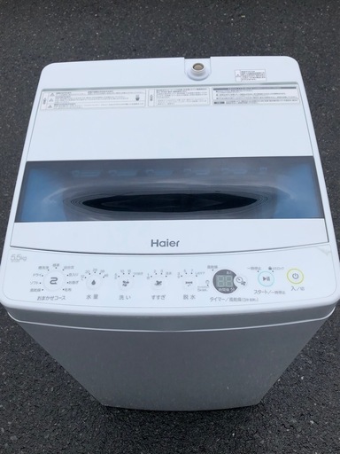 (ジM-94)SALE‼️¥8,800(税込み) Haire 全自動電気洗濯機 5.5kg 2019年製