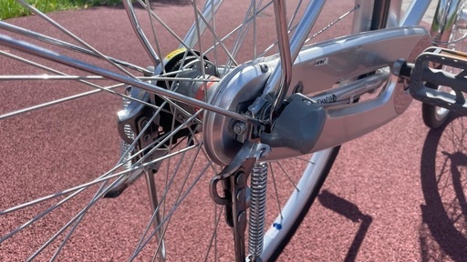 自転車　オートライト　切替3段　27インチ　ノーパンク