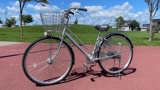 自転車　オートライト　切替3段　27インチ　ノーパンク